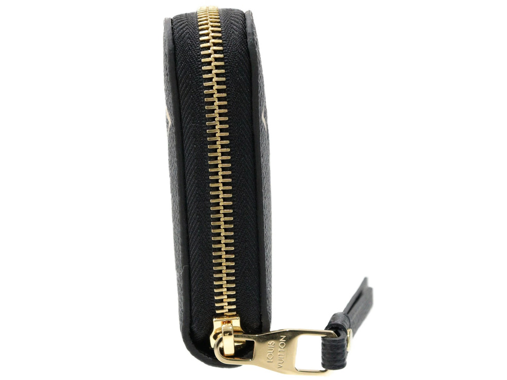 Louis Vuitton Black Monogram Long Beige Wallet Leather Bicolor Zippy Empreinte - Picture 3 of 10